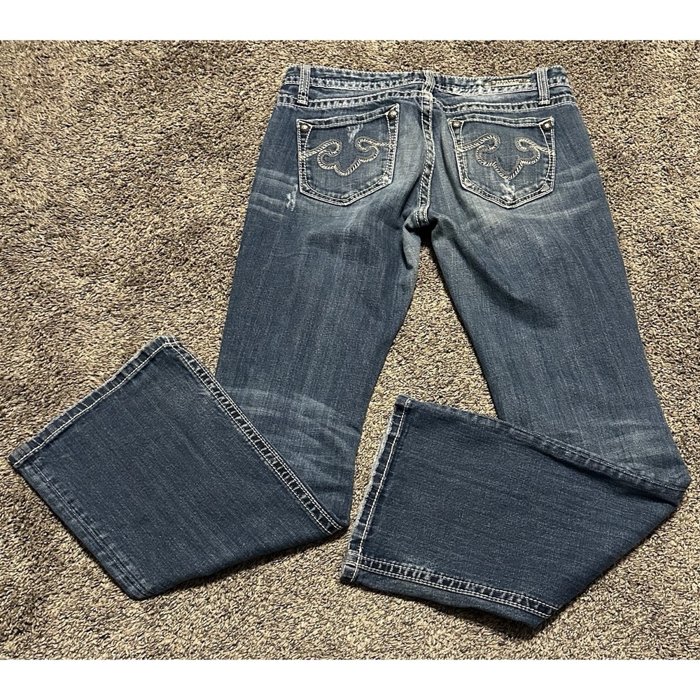 ReRock For Express Women's Jeans Boot Cut Stretch Blue Size 6S
